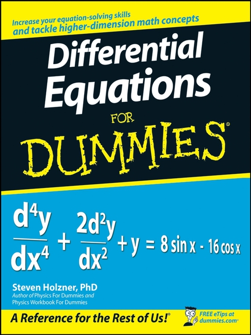 Title details for Differential Equations For Dummies by Steven Holzner - Wait list